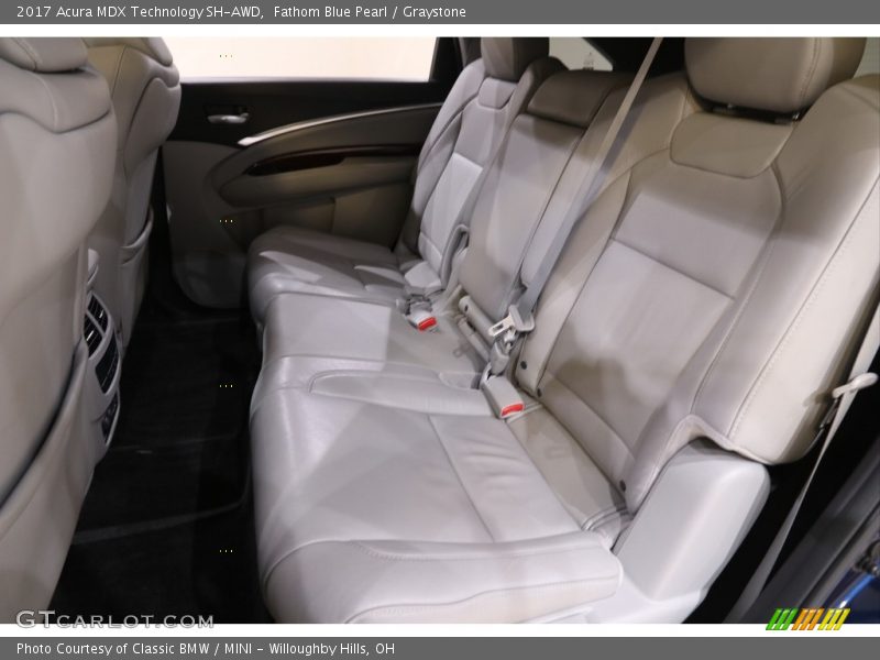 Fathom Blue Pearl / Graystone 2017 Acura MDX Technology SH-AWD