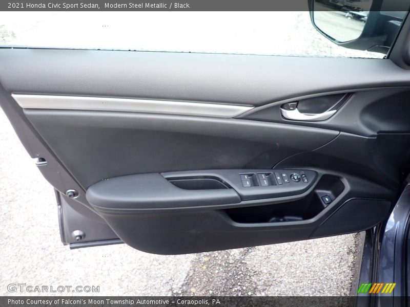 Modern Steel Metallic / Black 2021 Honda Civic Sport Sedan