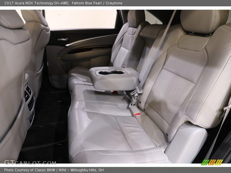 Fathom Blue Pearl / Graystone 2017 Acura MDX Technology SH-AWD