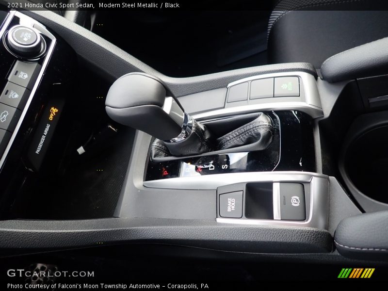 Modern Steel Metallic / Black 2021 Honda Civic Sport Sedan