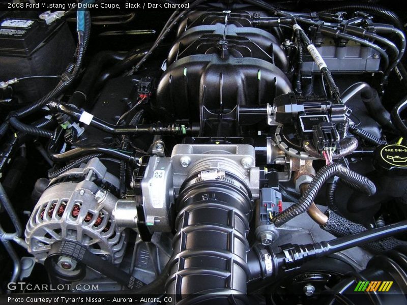 Black / Dark Charcoal 2008 Ford Mustang V6 Deluxe Coupe