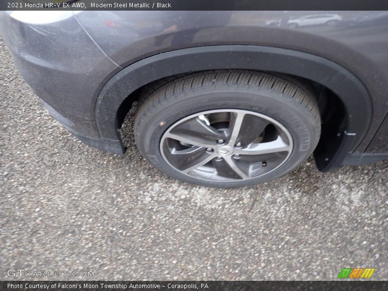 Modern Steel Metallic / Black 2021 Honda HR-V EX AWD