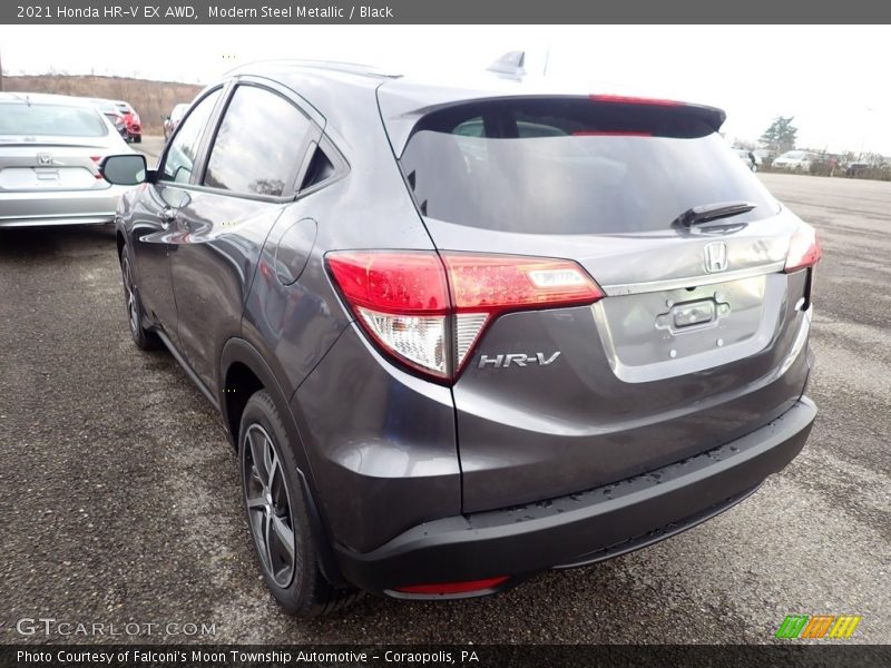 Modern Steel Metallic / Black 2021 Honda HR-V EX AWD