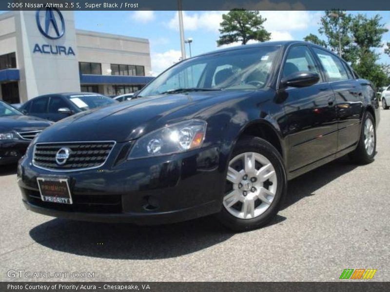 Super Black / Frost 2006 Nissan Altima 2.5 S