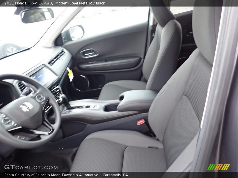 Modern Steel Metallic / Black 2021 Honda HR-V EX AWD