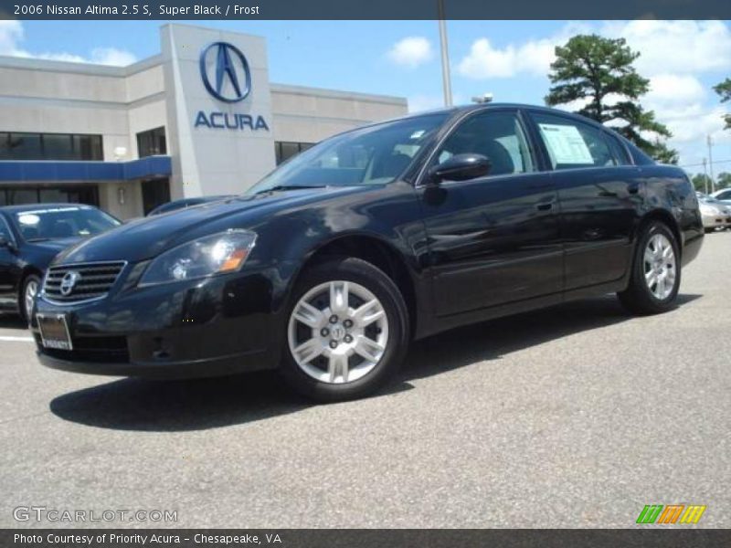 Super Black / Frost 2006 Nissan Altima 2.5 S