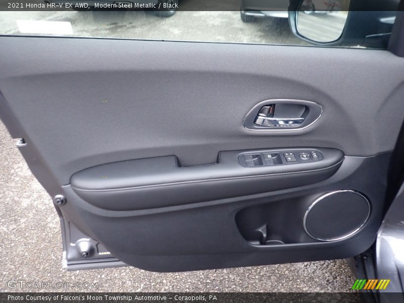 Modern Steel Metallic / Black 2021 Honda HR-V EX AWD