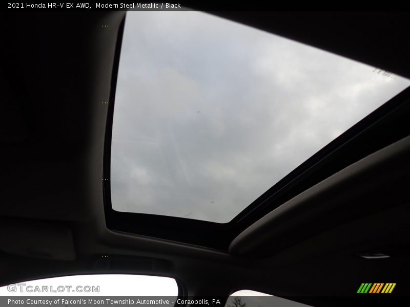 Modern Steel Metallic / Black 2021 Honda HR-V EX AWD