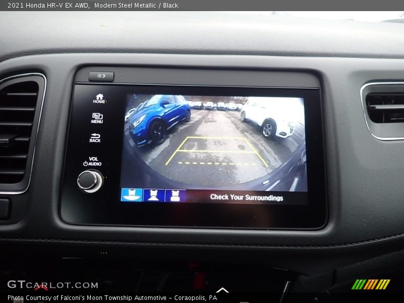 Modern Steel Metallic / Black 2021 Honda HR-V EX AWD