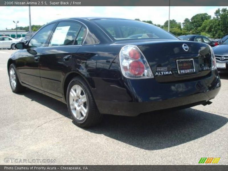 Super Black / Frost 2006 Nissan Altima 2.5 S