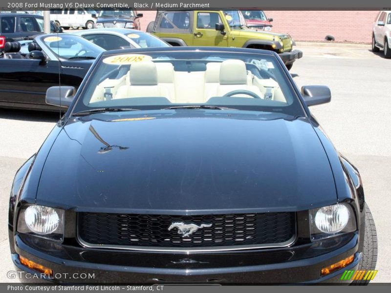 Black / Medium Parchment 2008 Ford Mustang V6 Deluxe Convertible