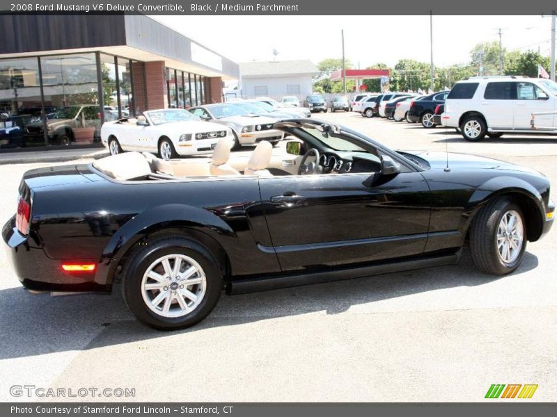 Black / Medium Parchment 2008 Ford Mustang V6 Deluxe Convertible