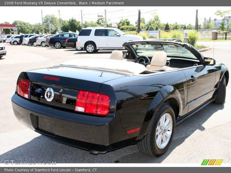 Black / Medium Parchment 2008 Ford Mustang V6 Deluxe Convertible