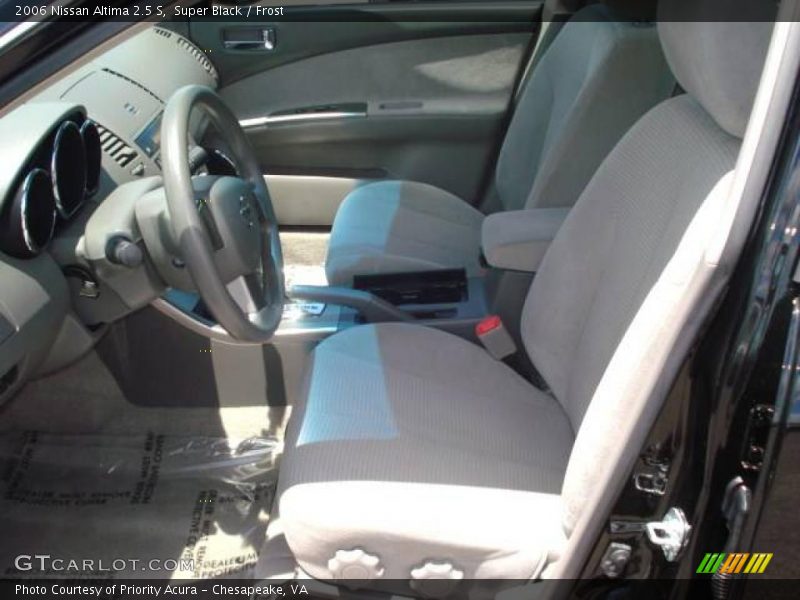 Super Black / Frost 2006 Nissan Altima 2.5 S