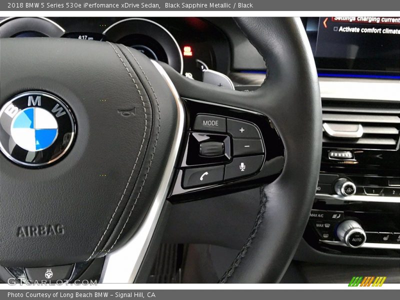 Black Sapphire Metallic / Black 2018 BMW 5 Series 530e iPerfomance xDrive Sedan