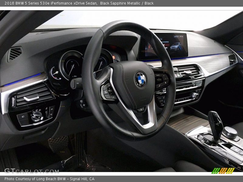 Black Sapphire Metallic / Black 2018 BMW 5 Series 530e iPerfomance xDrive Sedan