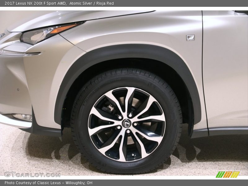 Atomic Silver / Rioja Red 2017 Lexus NX 200t F Sport AWD