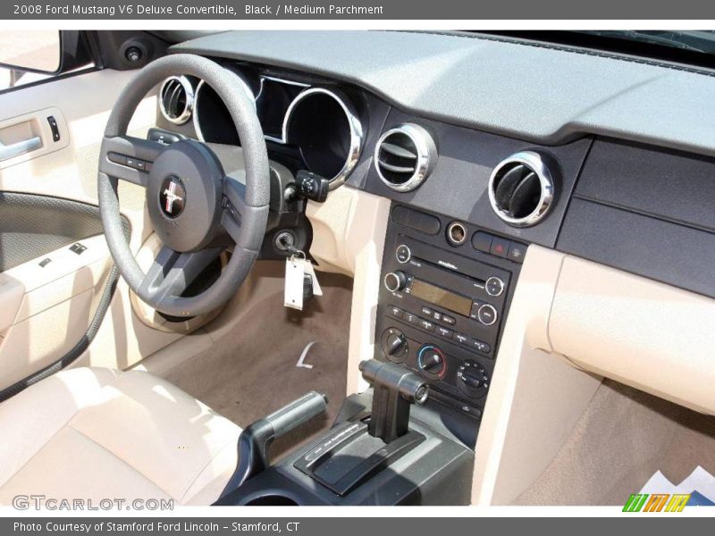 Black / Medium Parchment 2008 Ford Mustang V6 Deluxe Convertible
