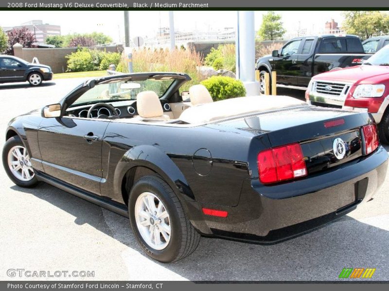 Black / Medium Parchment 2008 Ford Mustang V6 Deluxe Convertible