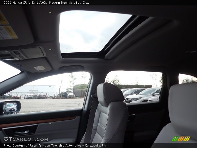 Modern Steel Metallic / Gray 2021 Honda CR-V EX-L AWD