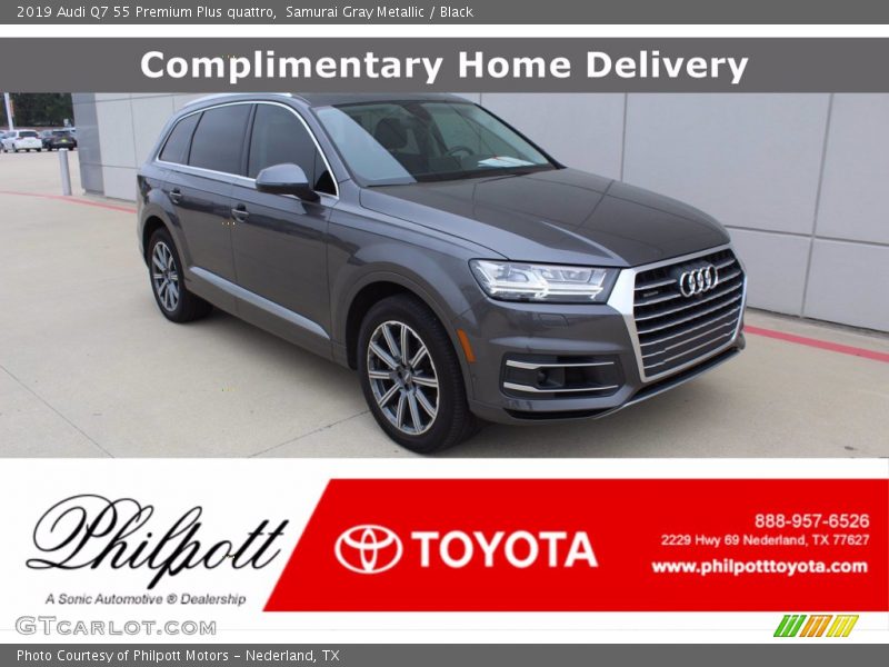 Samurai Gray Metallic / Black 2019 Audi Q7 55 Premium Plus quattro