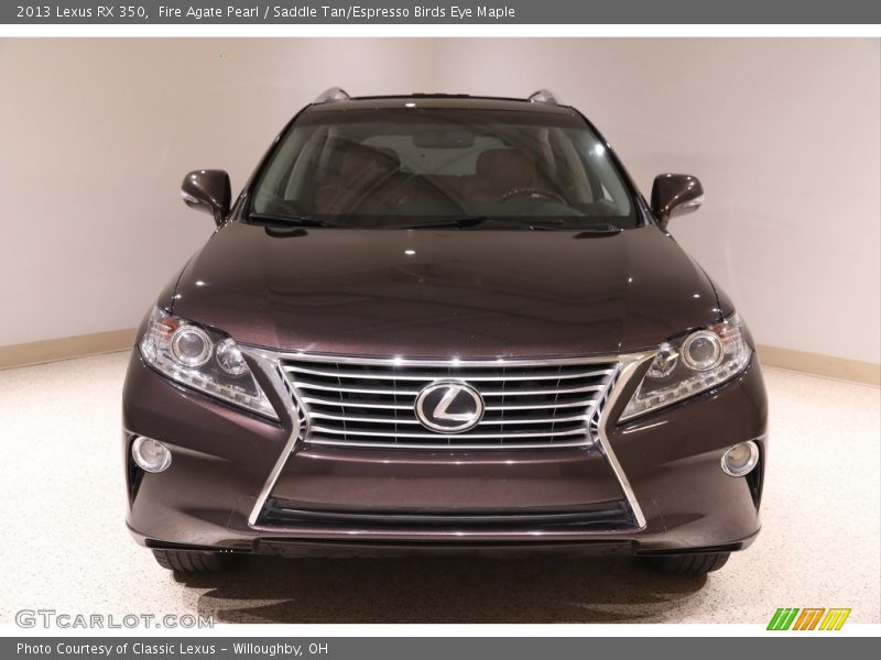 Fire Agate Pearl / Saddle Tan/Espresso Birds Eye Maple 2013 Lexus RX 350