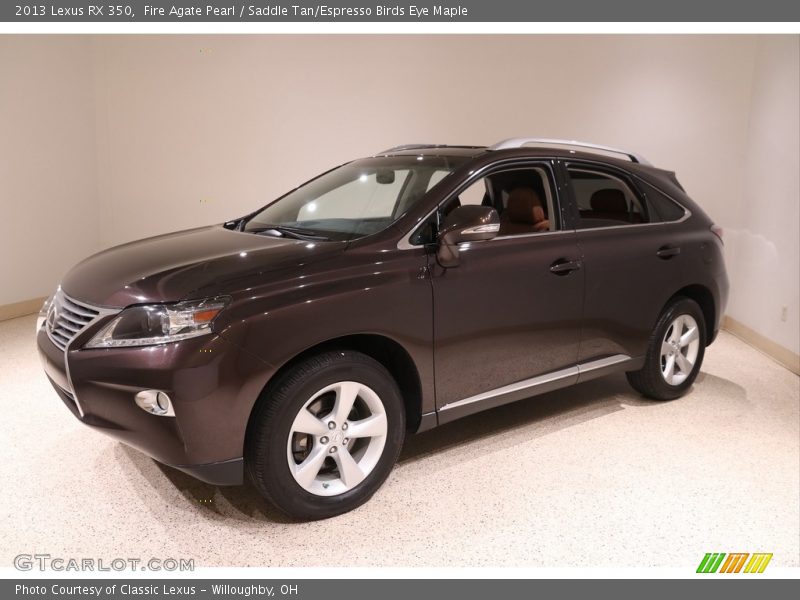 Fire Agate Pearl / Saddle Tan/Espresso Birds Eye Maple 2013 Lexus RX 350