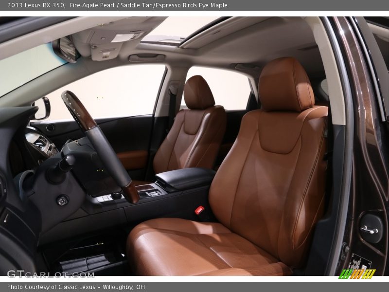 Front Seat of 2013 RX 350