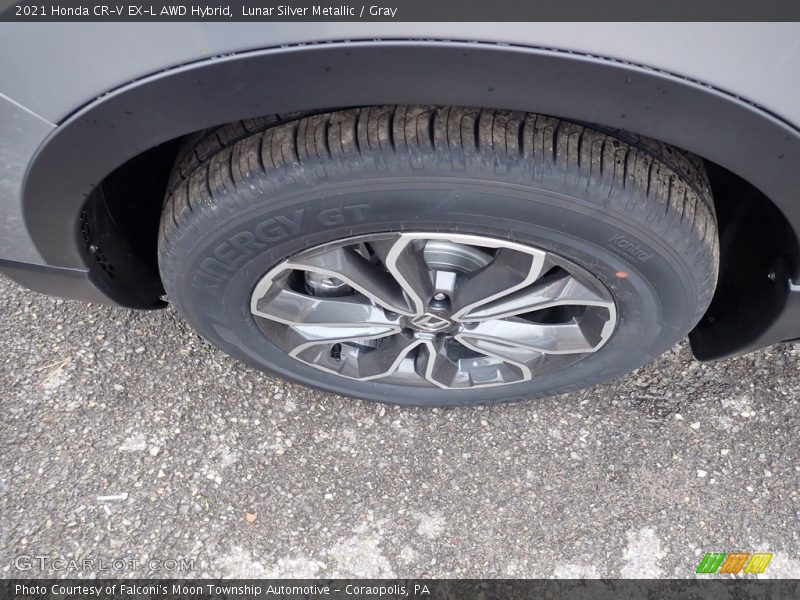 Lunar Silver Metallic / Gray 2021 Honda CR-V EX-L AWD Hybrid