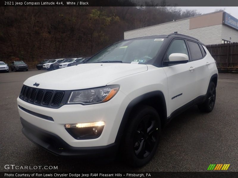 White / Black 2021 Jeep Compass Latitude 4x4