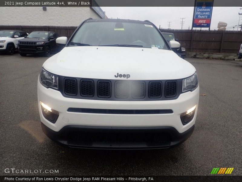 White / Black 2021 Jeep Compass Latitude 4x4