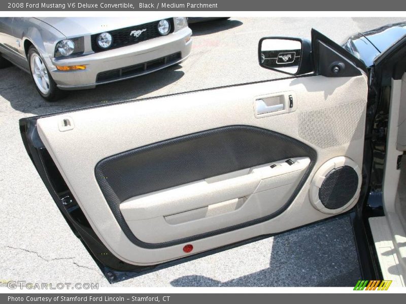 Black / Medium Parchment 2008 Ford Mustang V6 Deluxe Convertible