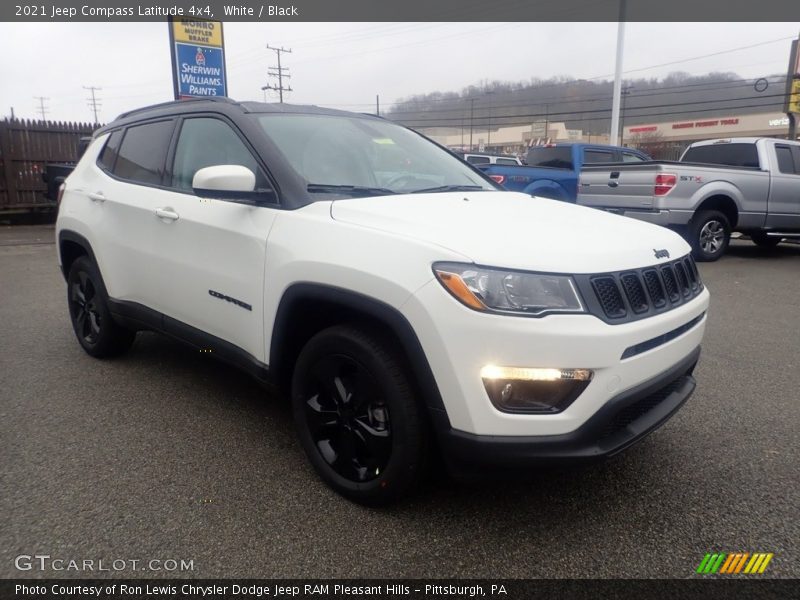 White / Black 2021 Jeep Compass Latitude 4x4
