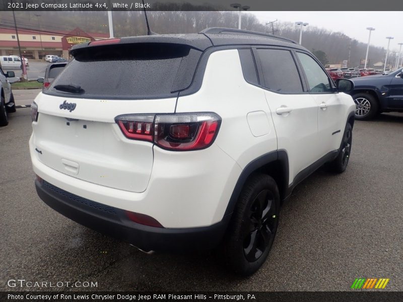 White / Black 2021 Jeep Compass Latitude 4x4