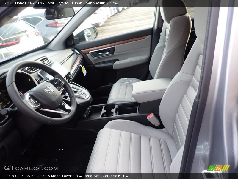 Lunar Silver Metallic / Gray 2021 Honda CR-V EX-L AWD Hybrid
