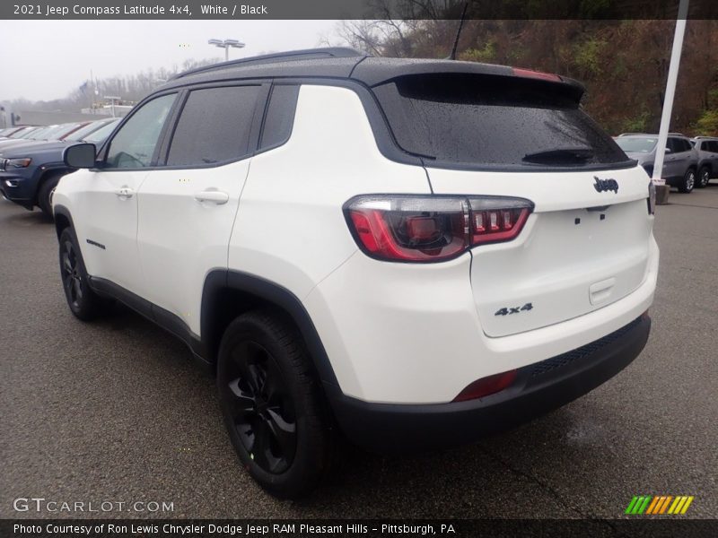 White / Black 2021 Jeep Compass Latitude 4x4