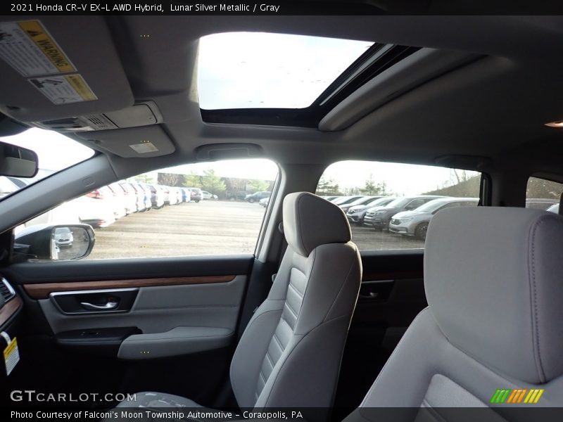 Lunar Silver Metallic / Gray 2021 Honda CR-V EX-L AWD Hybrid