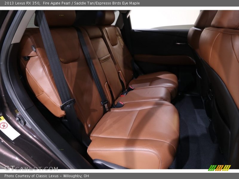Rear Seat of 2013 RX 350