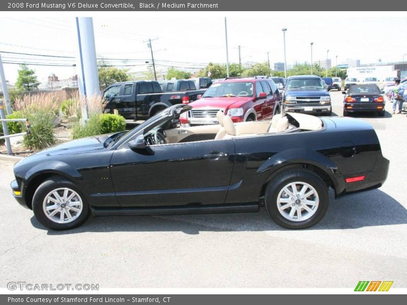 Black / Medium Parchment 2008 Ford Mustang V6 Deluxe Convertible