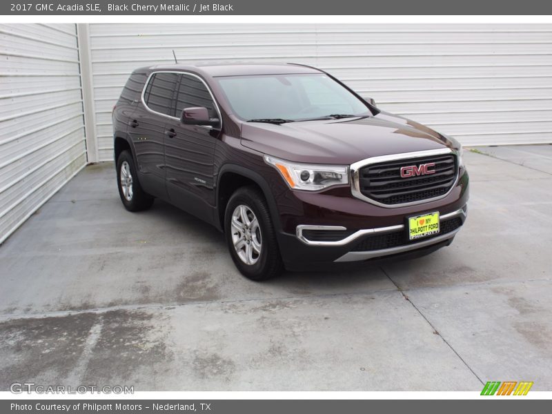Black Cherry Metallic / Jet Black 2017 GMC Acadia SLE
