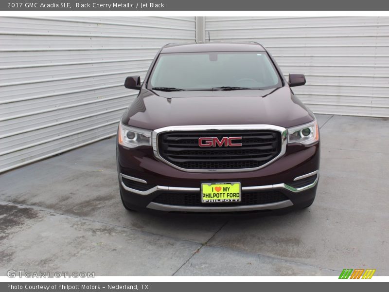 Black Cherry Metallic / Jet Black 2017 GMC Acadia SLE