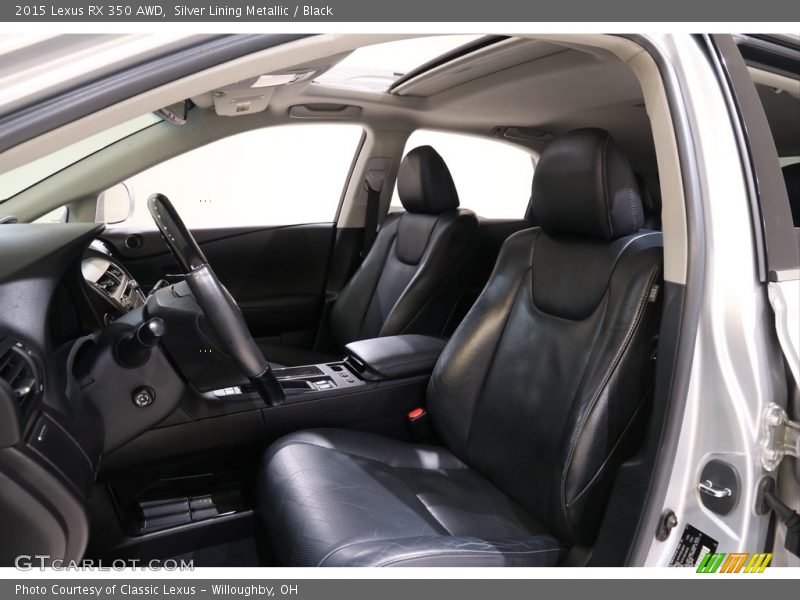 Silver Lining Metallic / Black 2015 Lexus RX 350 AWD