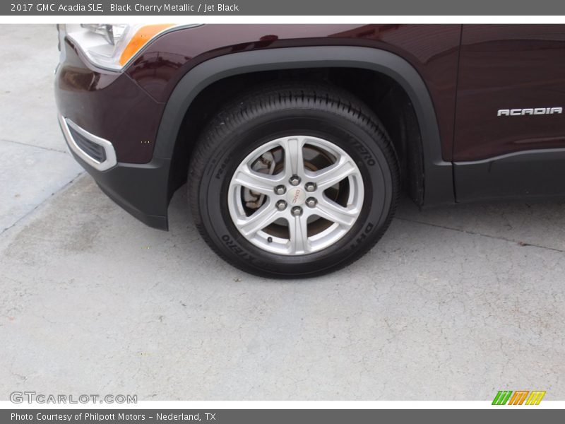 Black Cherry Metallic / Jet Black 2017 GMC Acadia SLE