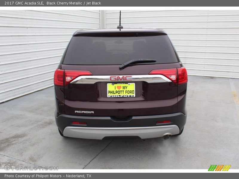 Black Cherry Metallic / Jet Black 2017 GMC Acadia SLE