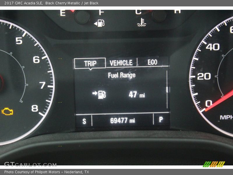 Black Cherry Metallic / Jet Black 2017 GMC Acadia SLE