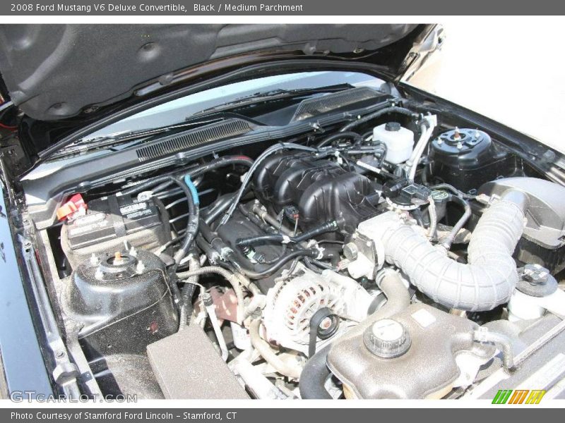 Black / Medium Parchment 2008 Ford Mustang V6 Deluxe Convertible