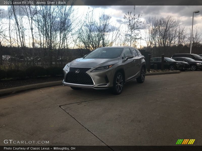 Atomic Silver / Black 2021 Lexus RX 350