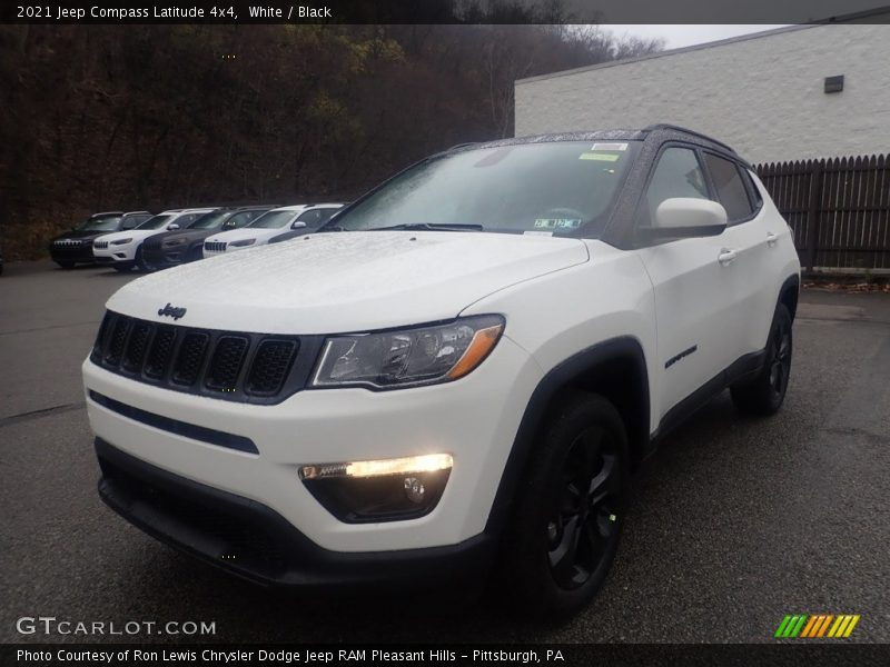 White / Black 2021 Jeep Compass Latitude 4x4