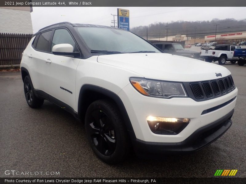 White / Black 2021 Jeep Compass Latitude 4x4