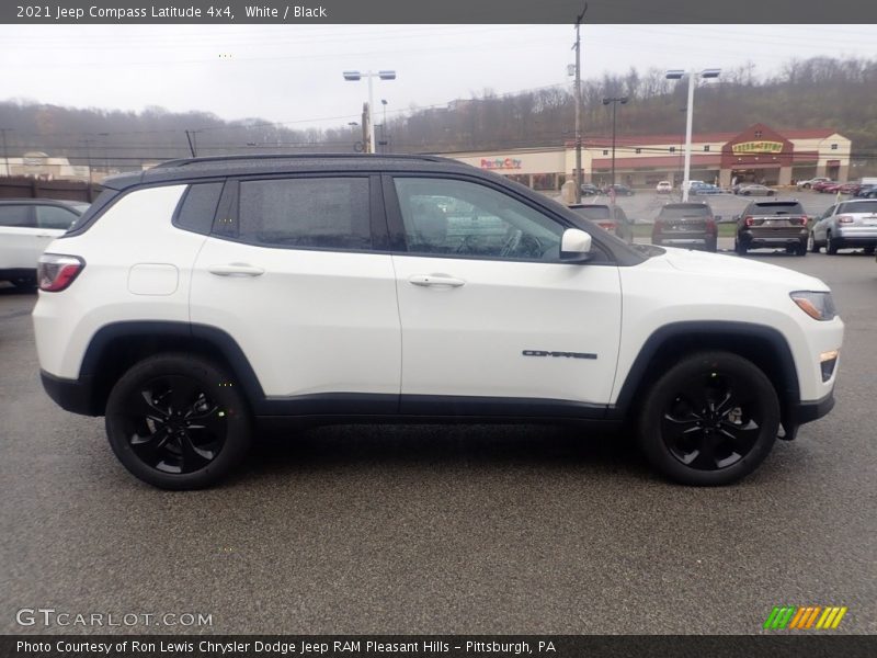 White / Black 2021 Jeep Compass Latitude 4x4